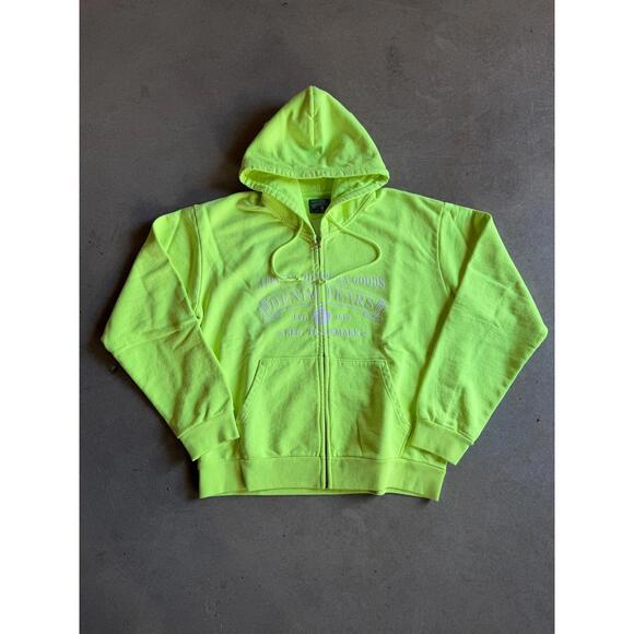 Denim Tears ADG Zip Hoodie Lime Green Sz L
